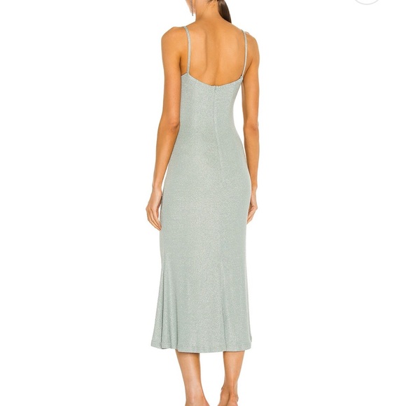 Josette Dress in Metallic Seafoam Revolve - Picture 3 of 5